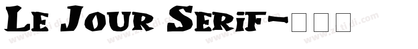 Le Jour Serif字体转换